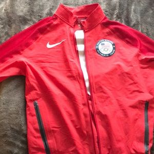 Nike dri fit red zip up from US Olympics size M